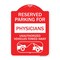 Signmission Reserved Parking for Physicians Unauthorized Vehicles Towed Away, A-DES-RW-1824-23079 A-DES-RW-1824-23079 - alternate 1